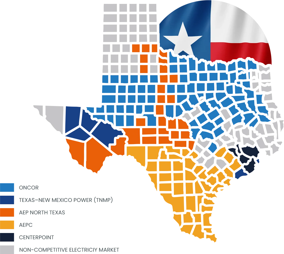 The Electric Cowgirl Texas Energy Deregulation Map